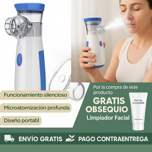 Nebugo™ - Nebulizador Portátil + Limpiador Facial GRATIS